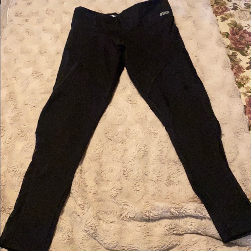 PINK ultimate leggings (black & sheer)